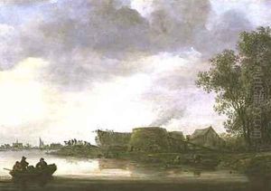 Lime Kilns in a River Landscape