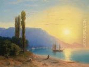 Sunset Over Yalta by Ivan Konstantinovich Aivazovsky