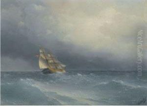 The Lifting Storm by Ivan Konstantinovich Aivazovsky