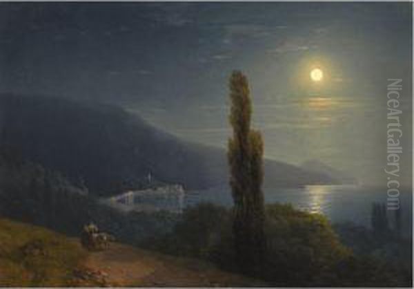 Crimean Coast In Moonlight - view 1