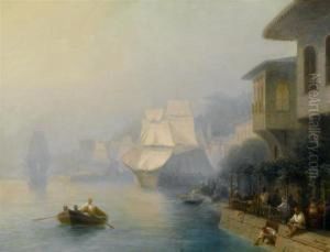View Over The Bosporus by Ivan Konstantinovich Aivazovsky