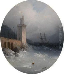 View Of The Amalfi Coast by Ivan Konstantinovich Aivazovsky