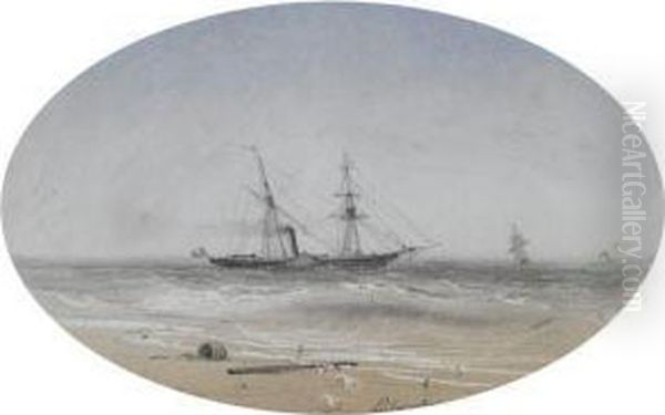 Shipping Off The Coast - view 1
