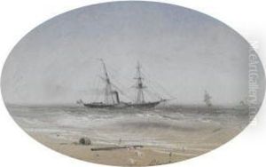 Shipping Off The Coast by Ivan Konstantinovich Aivazovsky