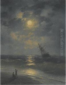 Moonlight On The Sea by Ivan Konstantinovich Aivazovsky