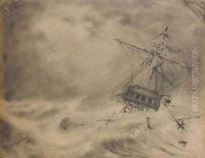 Voilier Dans La Tempete by Ivan Konstantinovich Aivazovsky