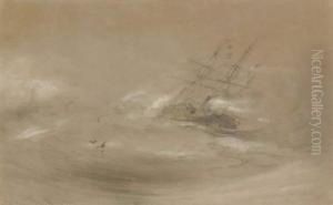 Voilier Dans La Tempete by Ivan Konstantinovich Aivazovsky