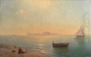 Vue De Capri. by Ivan Konstantinovich Aivazovsky