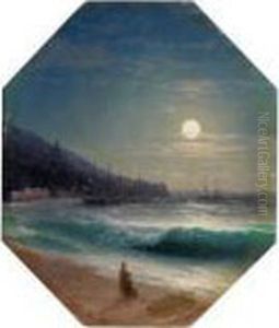 Marine Au Clair De Lune by Ivan Konstantinovich Aivazovsky