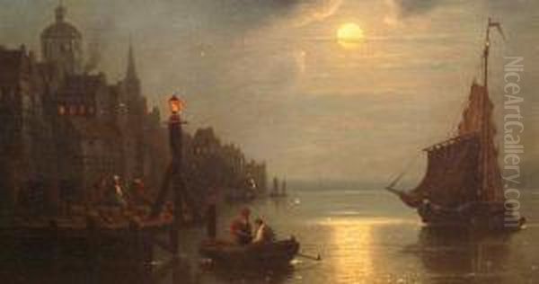 Ships In Moonlight - view 1