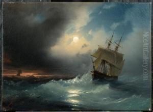 Marine. 1843. by Ivan Konstantinovich Aivazovsky