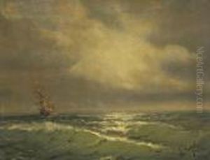 Sunlit Waves by Ivan Konstantinovich Aivazovsky