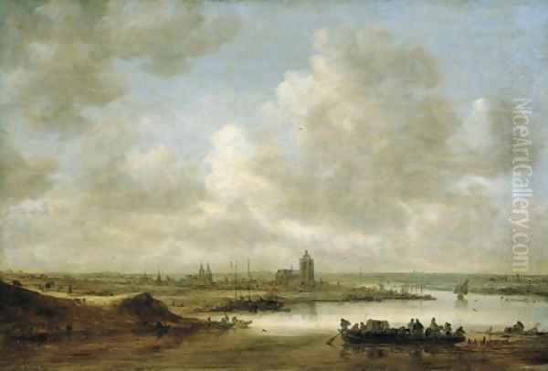 The Rhine at Arnhem 1645 - view 1