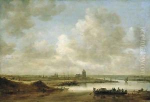 The Rhine at Arnhem 1645 by Jan van Goyen