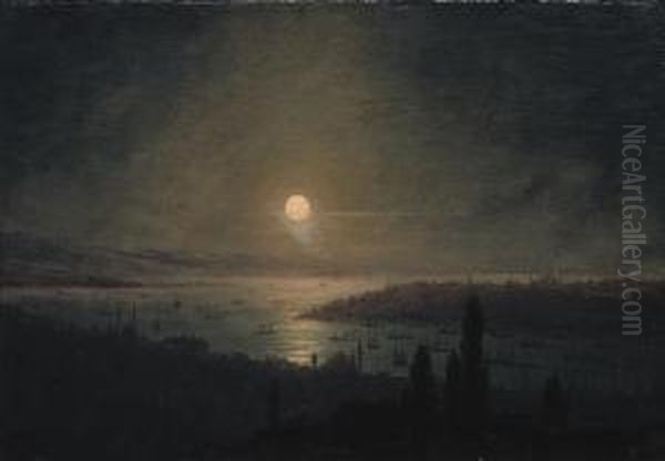 View Of Constantinople At Night - view 1