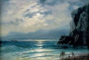 Pecheurs Au Crepuscule by Ivan Konstantinovich Aivazovsky