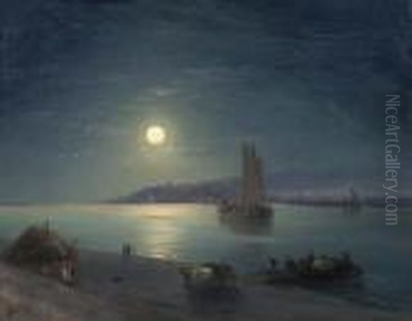 Mondschein Uber Der Dnepr. 1887. - view 1