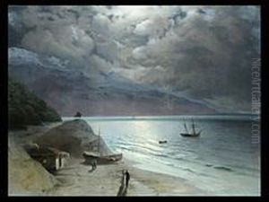 Warten Auf Das Ankommende Schiff by Ivan Konstantinovich Aivazovsky