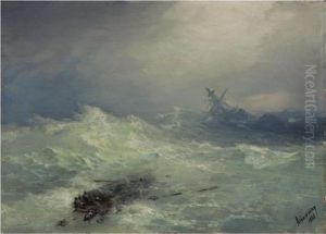 Shipwreck by Ivan Konstantinovich Aivazovsky