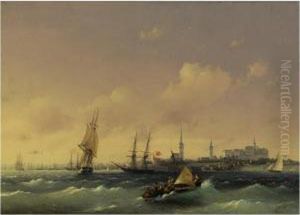 View Of Revel, Estonia by Ivan Konstantinovich Aivazovsky