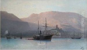 Shipping In A Black Sea Port by Ivan Konstantinovich Aivazovsky