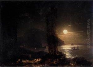 Moon Over The Ayu-dag by Ivan Konstantinovich Aivazovsky