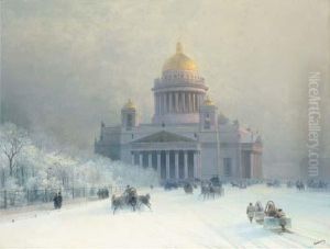 St. Isaac's On A Frosty Day by Ivan Konstantinovich Aivazovsky
