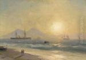 A Coastal Landscape by Ivan Konstantinovich Aivazovsky