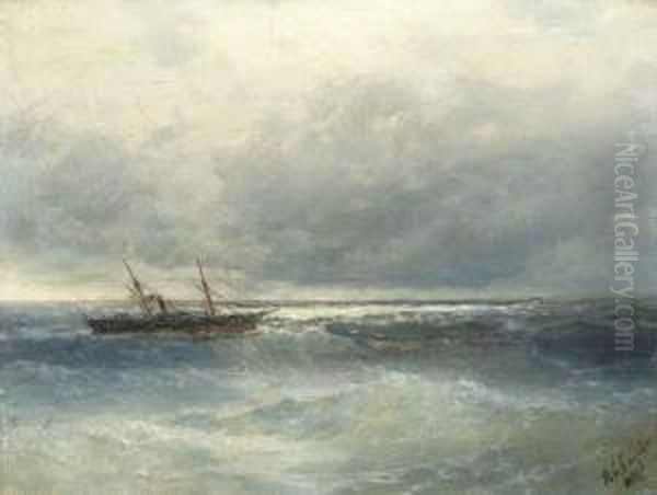 Seascape With Boat - view 1