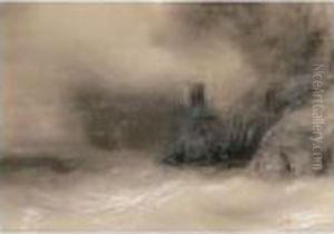 Shipwreck By The Black Sea Coast by Ivan Konstantinovich Aivazovsky