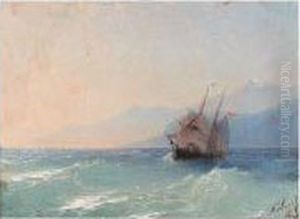 Shipping On The Black Sea by Ivan Konstantinovich Aivazovsky