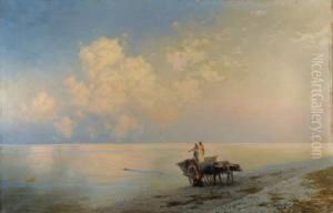 Tranquil Seas - The Swimmers by Ivan Konstantinovich Aivazovsky