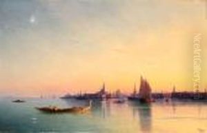 Sunset Over The Venetian Lagoon by Ivan Konstantinovich Aivazovsky