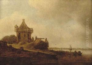 A watchtower at the mouth of an estuary