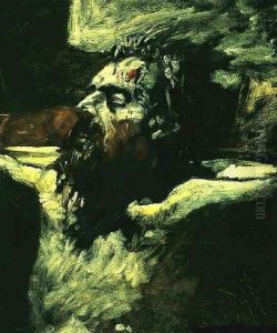 Head of Jesus, Preparation for The Crucifixion, 1893 by Nikolai Nikolaevich Ge