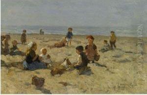 Children Playing On The Beach