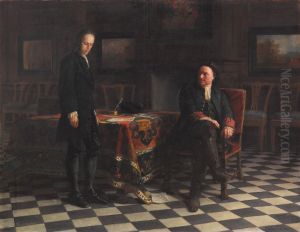 Peter the Great Interrogating the Tsarevich Alexei Petrovich at Peterhof, 1871 by Nikolai Nikolaevich Ge
