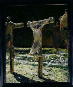 The Crucifixion, or Golgotha, 1893 by Nikolai Nikolaevich Ge