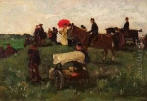 Watching The Races by Johannes Evert Akkeringa