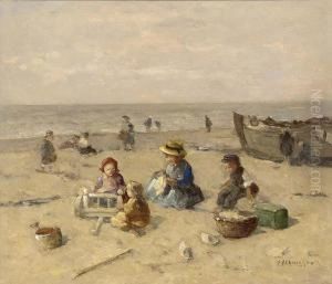 Day At The Beach by Johannes Evert Akkeringa