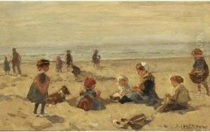 Children Playing On The Beach