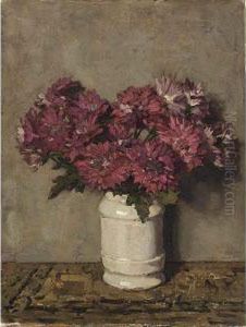 Chrysanthemums In A Vase