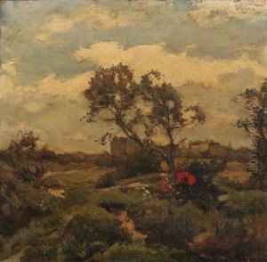 A Summer's Day In The Dunes, Near The Hague by Johannes Evert Akkeringa