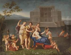 Albani The Toilet Of Venus by Francesco Albani