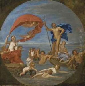 Le Triomphe De Neptune by Francesco Albani