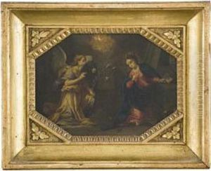 Sacra Famiglia Con San Giovannino by Francesco Albani