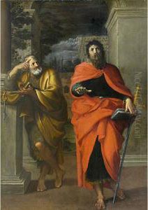 I Santi Pietro E Paolo by Francesco Albani