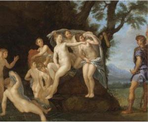 Diana And Actaeon by Francesco Albani