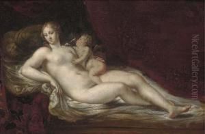 Venus And Cupid by Francesco Albani