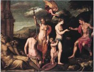 The Judgement Of Paris by Francesco Albani